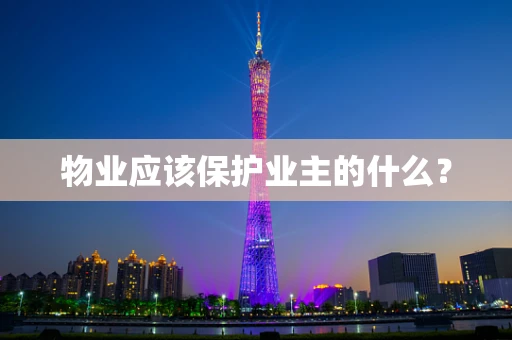 物业应该保护业主的什么？