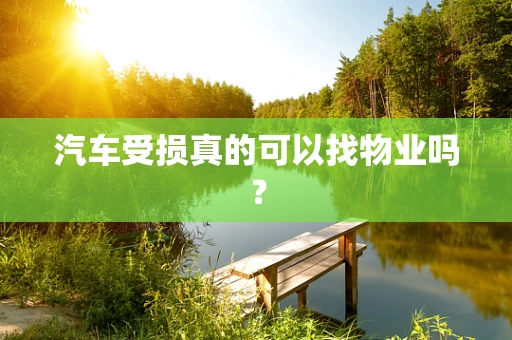 汽车受损真的可以找物业吗？