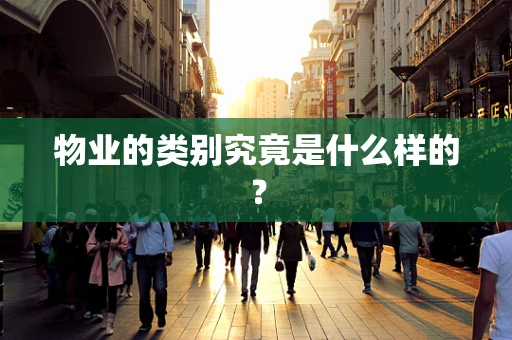 物业的类别究竟是什么样的？