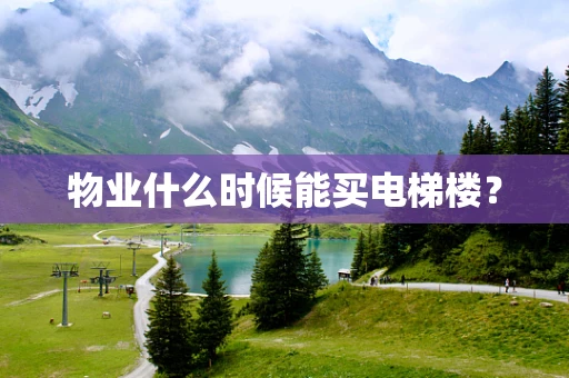 物业什么时候能买电梯楼？
