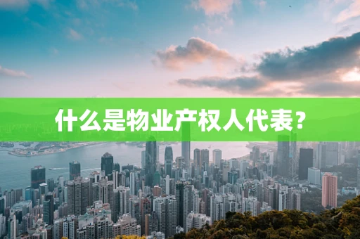 什么是物业产权人代表？