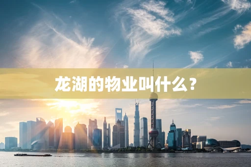 龙湖的物业叫什么？