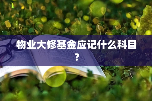 物业大修基金应记什么科目？