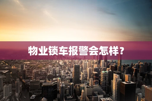 物业锁车报警会怎样？