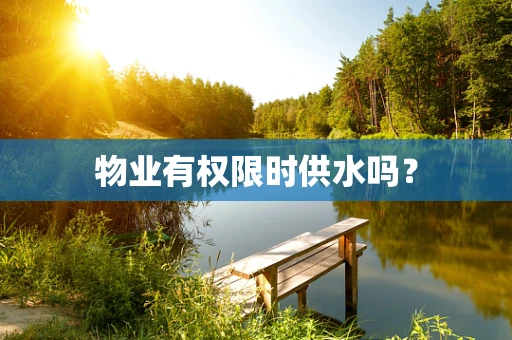 物业有权限时供水吗？
