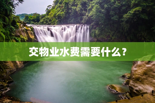 交物业水费需要什么？