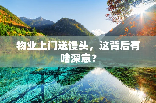 物业上门送馒头，这背后有啥深意？