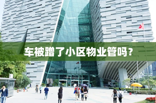 车被蹭了小区物业管吗？