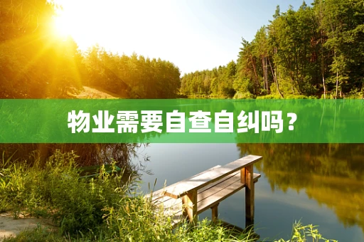 物业需要自查自纠吗？