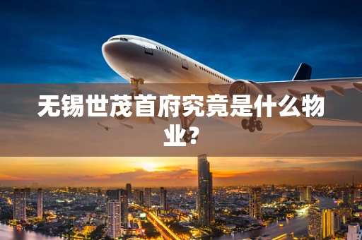 无锡世茂首府究竟是什么物业？