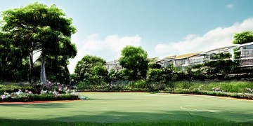 小区物业可以自行建球场吗？